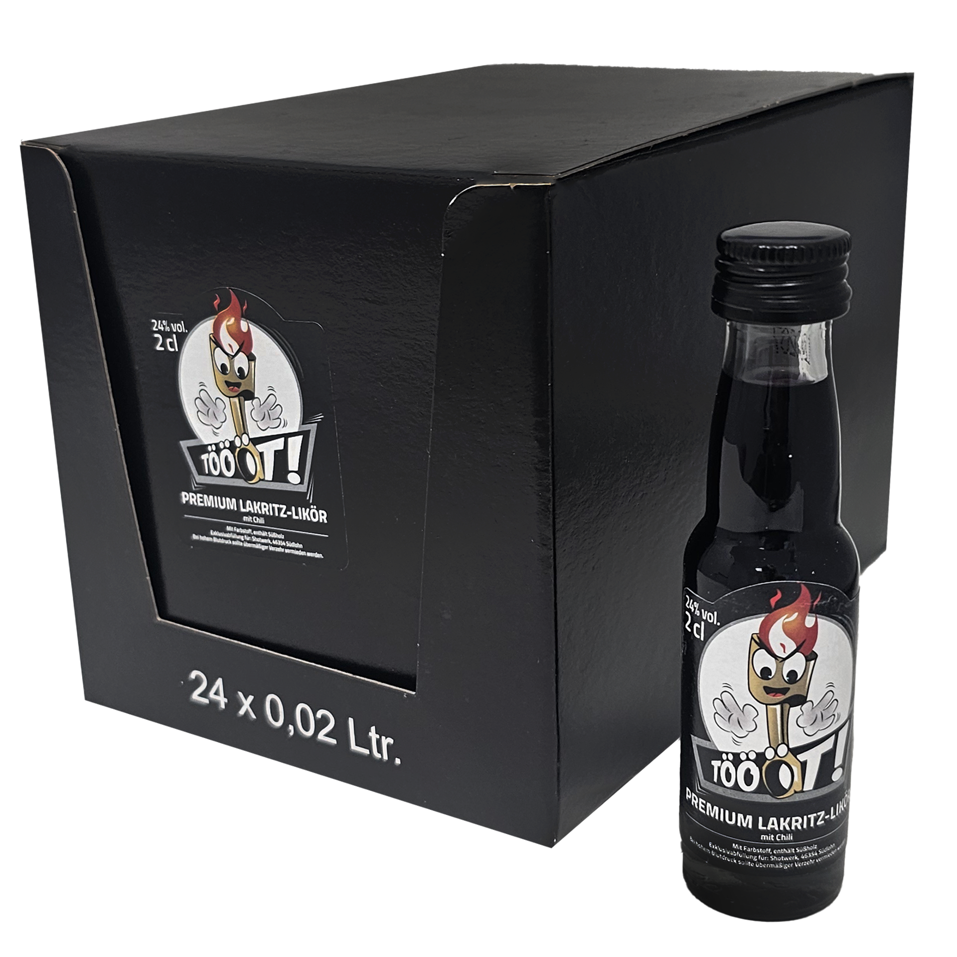 „Töööt!“ Lakritzlikör mit Chili 24 x 0,02 l